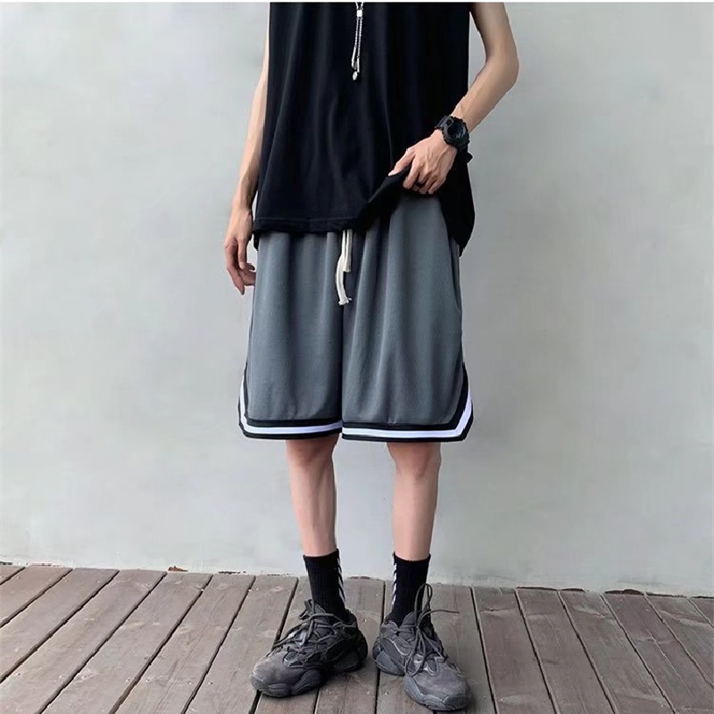 Quần Short Dáng Rộng Lưng Thun Co Giãn Thoải Mái Phong Cách Hàn Quốc Thời Trang Cho Nam Và Nữ size M-2XL