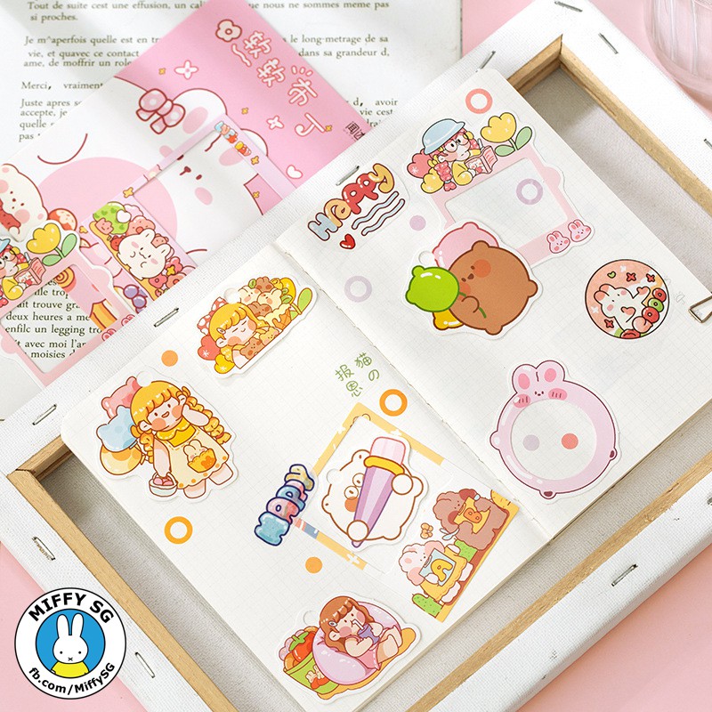 Bộ 30 sticker và khung hình GẤU BÔNG