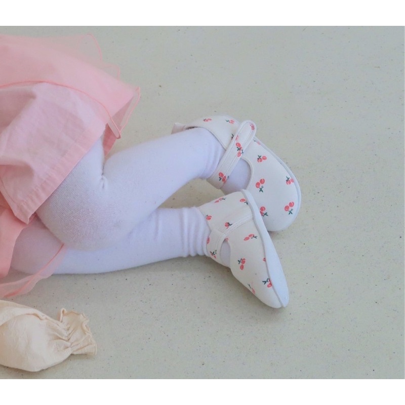 Giày tập đi em bé Hàn Quốc cherry