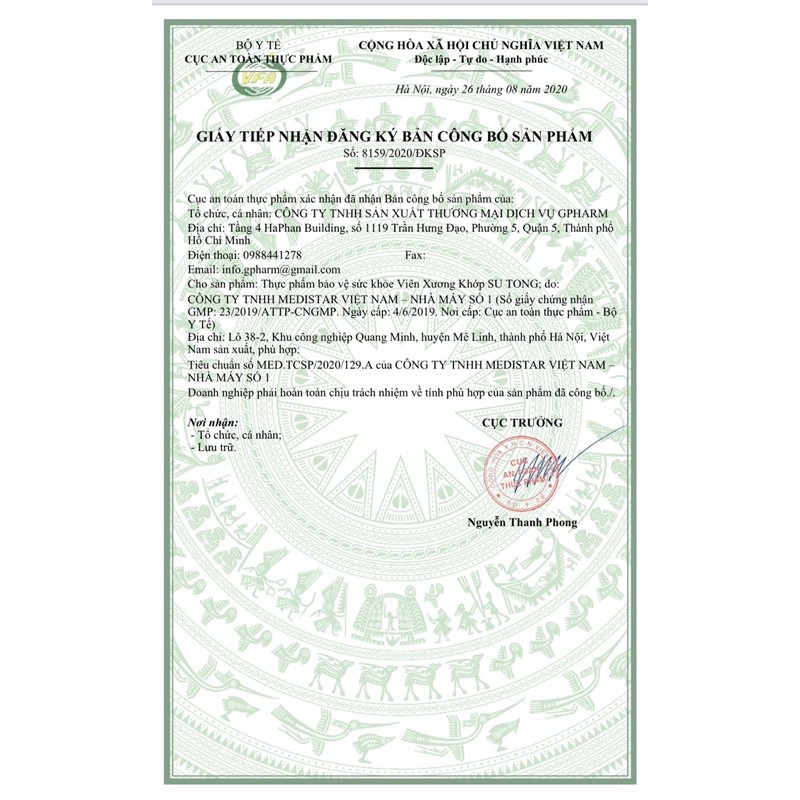 Viên Xương Khớp Su Tong - SUTONG