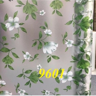 Giấy dán kính mờ hoa văn khổ rộng 90cm
