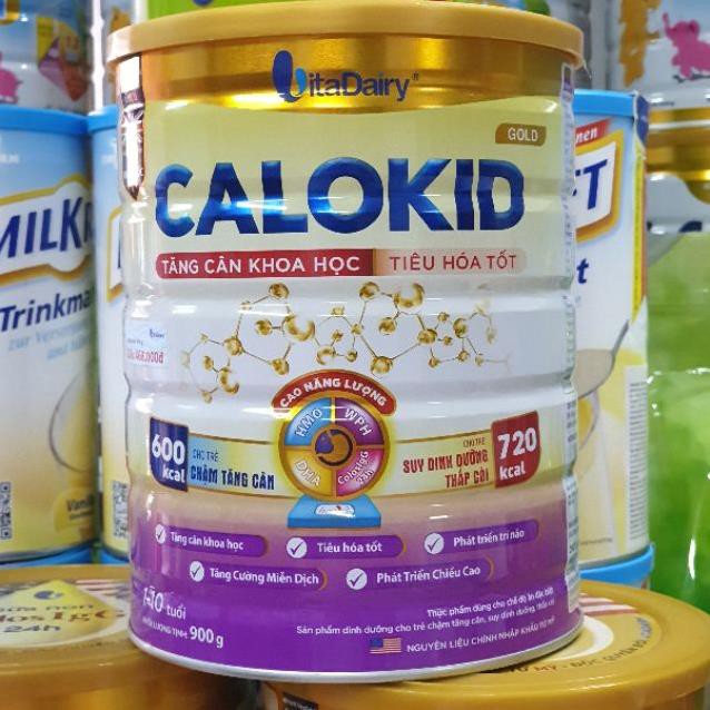Sữa Calokid 900g trẻ biếng ăn từ 1-10 tuổi date 2022