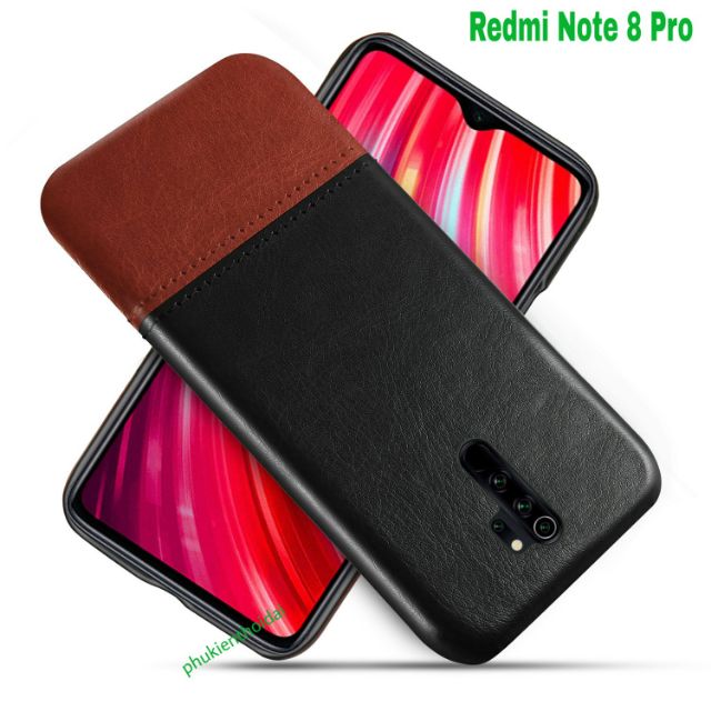 Ốp lưng Redmi Note 8 Pro FREESHIP Từ 50k vân da khâu chỉ thời trang cao cấp