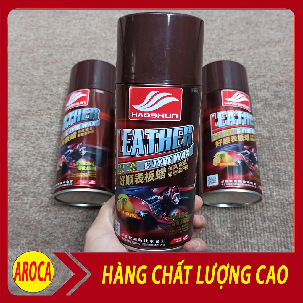 Chai Xịt Phục Hồi Nhựa Nhám, Làm Đen nhựa nhám, Làm Mới Ghế Da HaoSun hương Coffee