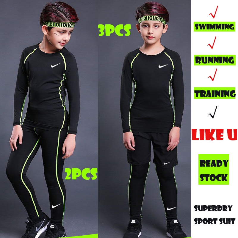 Bộ Đồ Bơi 2 / 3 Món Áo Tay Dài + Quần Dài Phong Cách Baju Renang Lelaki Hồi Giáo Cho Bé Trai