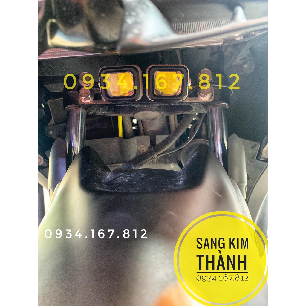Pat Inox 304 Gắn Đèn Bi Cầu Mini Trên Chân Phuột Xe Yamaha NVX