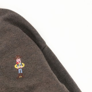 (C003) áo khoác len thêu woody