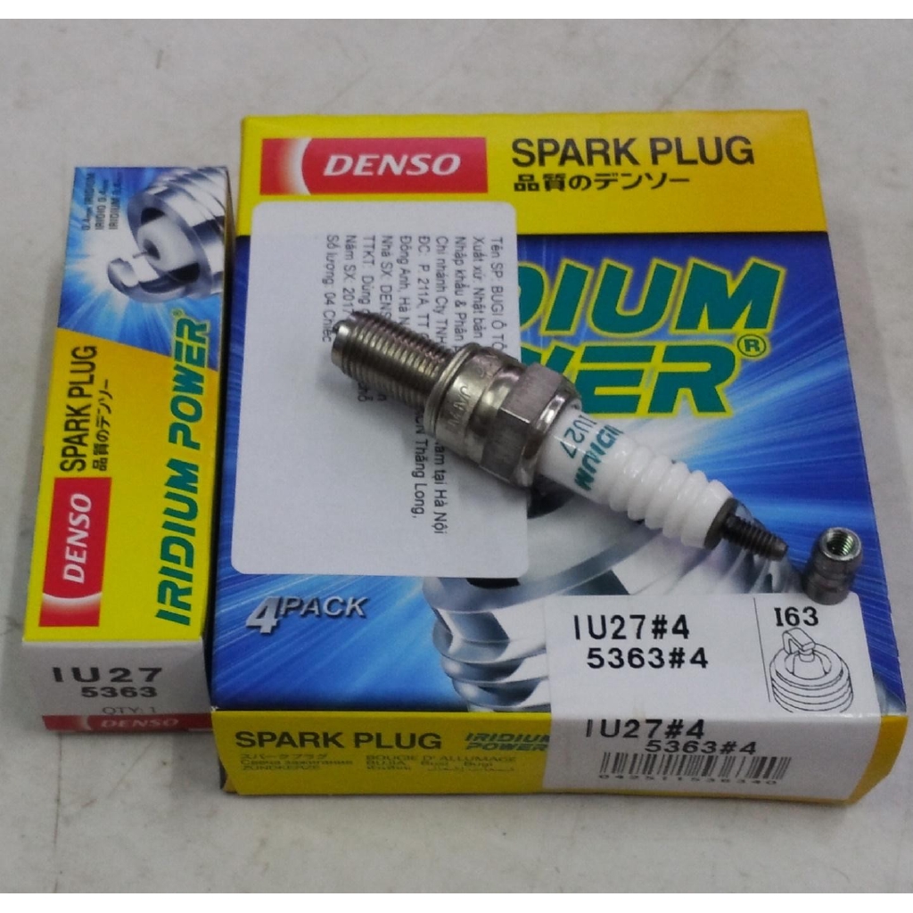 Bugi bạch kim cho Suziki Raider - Satria - DENSO IRIDIUM POWER IU27