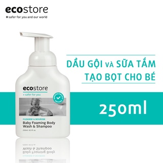 Dầu gội và sữa tắm tạo bọt gốc thực vật ECOSTORE 250ml dịu nhẹ