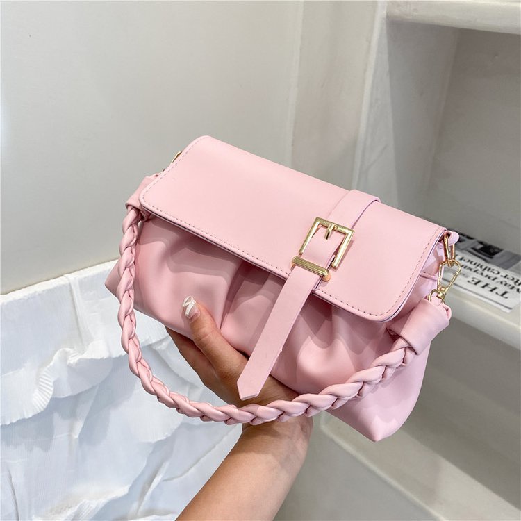 Túi Xách Đeo Vai / Kẹp Nách Đan Lát Đơn Giản Thời Trang Xuân Hè Phong Cách Hàn Quốc Cho Nữ