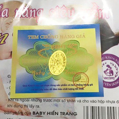 Khăn vải khô đa năng Baby Hiền Trang sử dụng tiện lợi tiết kiệm cho bé