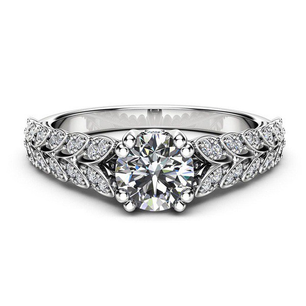 Nhẫn đeo tay kim loại đính đá nhân tạo màu thanh lịch cho nữ