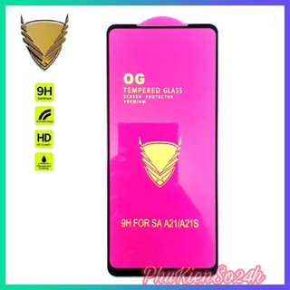 Kính cường lực OG Tím - Meibo HD+ cho Samsung A21s Samsung A21 full màn hình siêu chịu lực