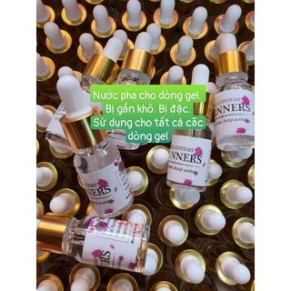 Nước pha sơn gel, làm loãng nước sơn gel bị đông
