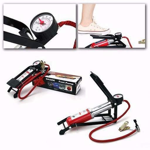 Bơm đạp chân xe máy