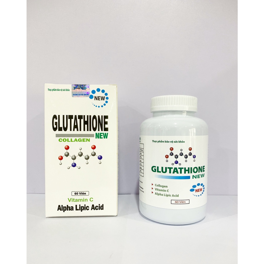 [5 hộp] Viên uống trắng da Glutathione Collagen GH làm sáng da, giảm thâm nám, tàn nhang, dưỡng trắng toàn thân