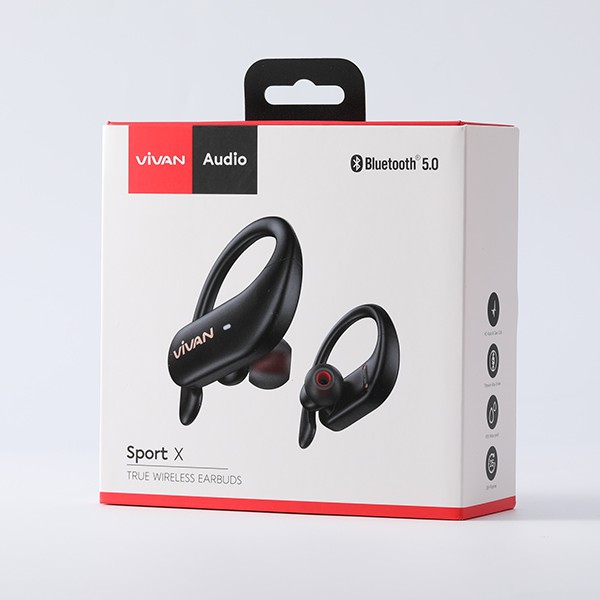 Tai Nghe Bluetooth 5.0 VIVAN Sport X Kiểu Dáng Thể Thao Chống Nước IPX5