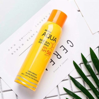 Xịt chống nắng mistine aqua base sun body spray spf 50 pa+++