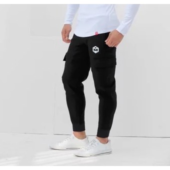 Quần jogger túi hộp chất nỉ dày dặn - gym max b1103