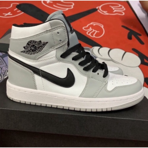 Giày Jordan 1 Cao cổ Xám Trắng, Giày Thể Thao JD1 light smoke grey trăng | BigBuy360 - bigbuy360.vn