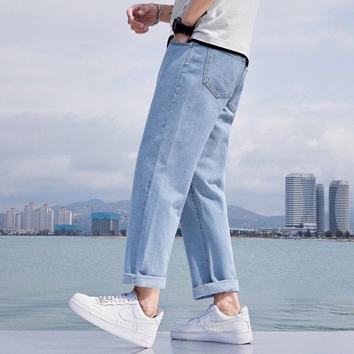 Quần jean baggy nam Dáng suông rộng vải bò jeans cao cấp TR01 - PATADOSHOP