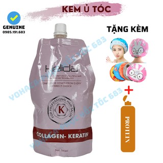 Kem ủ Tóc Helida Collagen Keratin 500ml