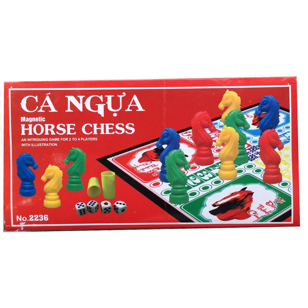 Bộ bàn cờ Cá Ngựa nam châm cỡ lớn