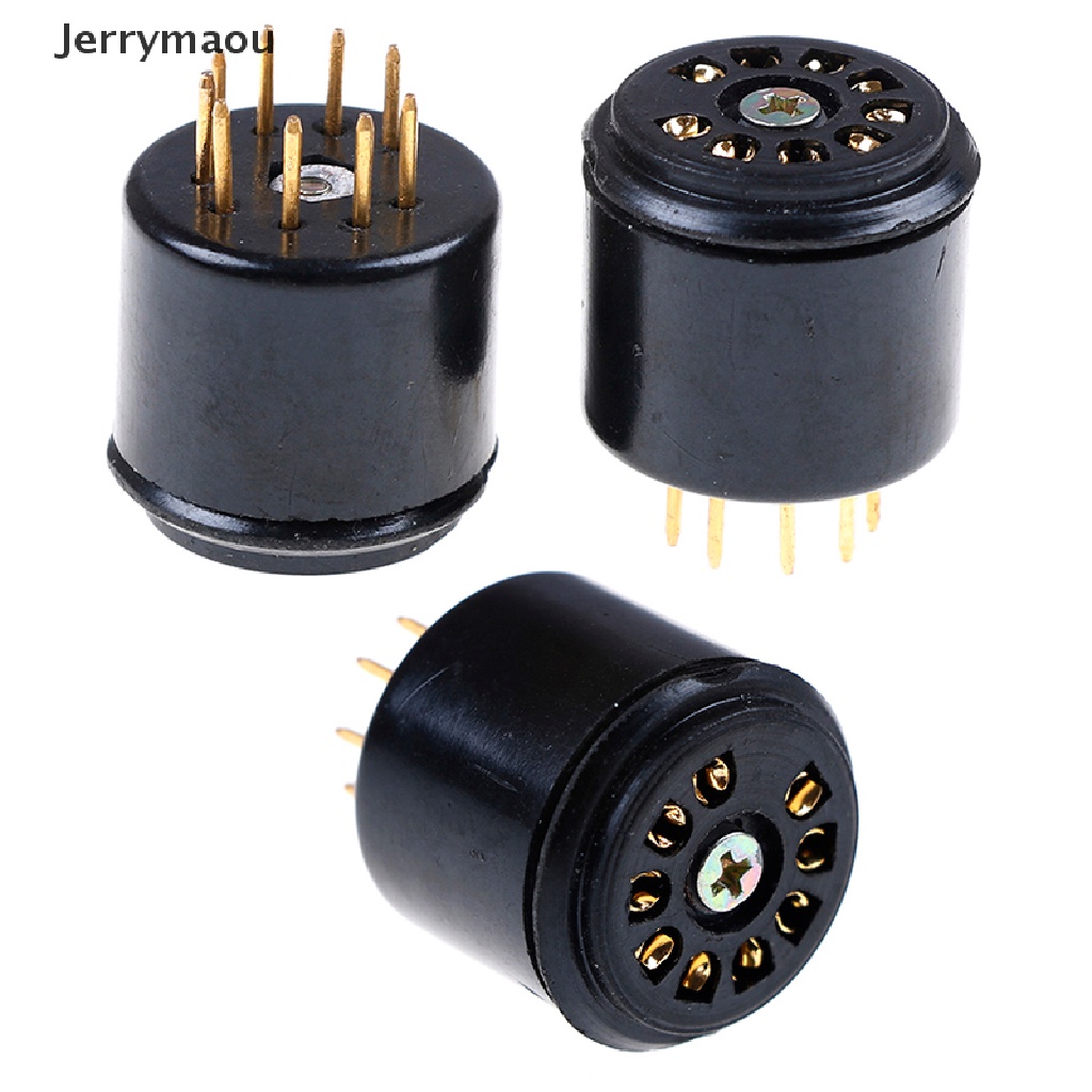 Bộ 2 Ống Nối 9pin Mạ Vàng Cho Thiết Bị Kiểm Tra Bánh Kem 12AX7 ECC83 5670 6DJ8