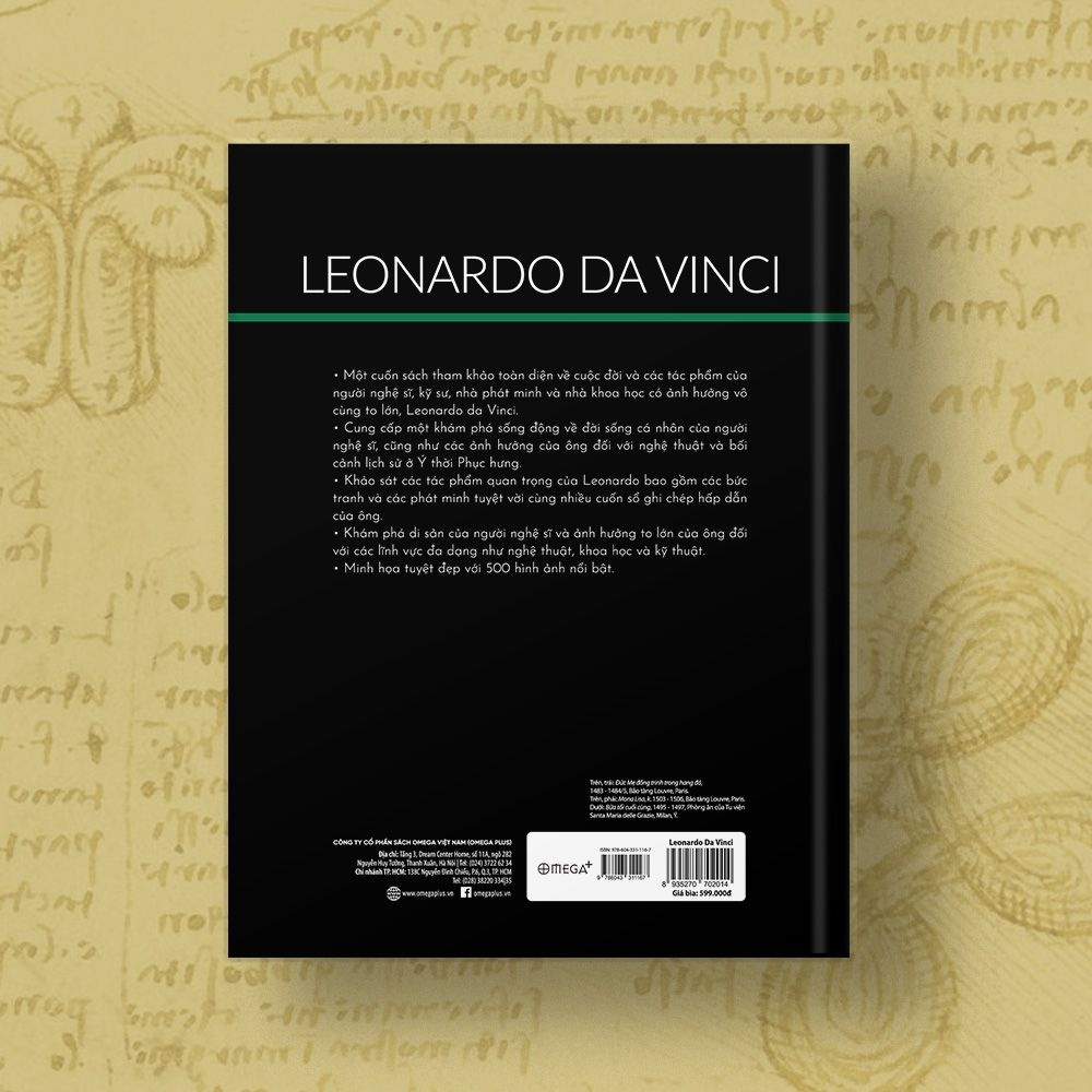 Sách Leonardo Da Vinci - Cuộc Đời Và Tác Phẩm Qua 500 Hình Ảnh