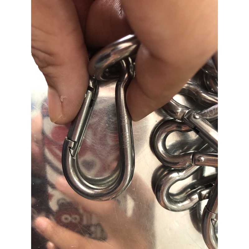 Móc an toàn D inox 304 - Hàng Tốt