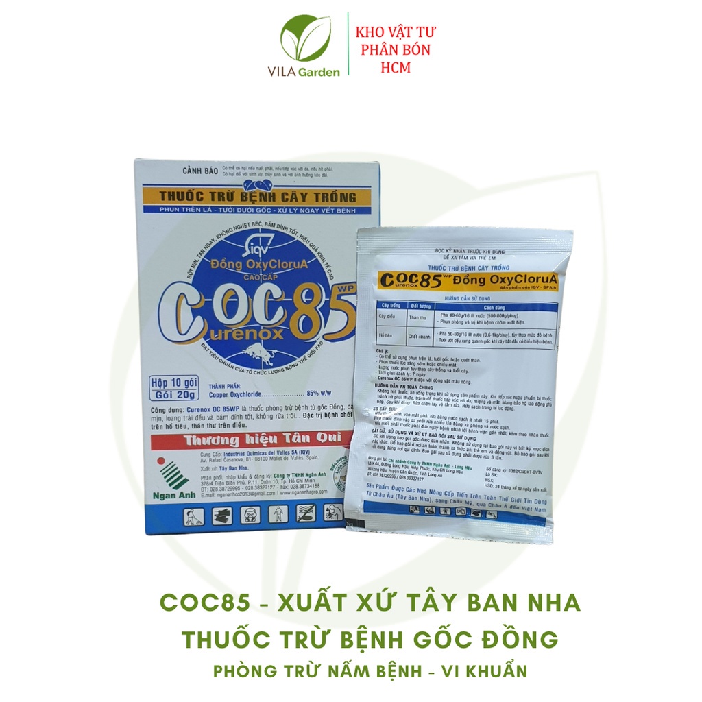 Thuốc Trừ Bệnh Coc85 WP (Gói 20g), thuốc trừ bệnh gốc đồng coc 85