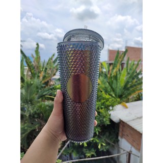 ly nhựa Studded Matte Red/black của Starbucks Usa(Authentic)