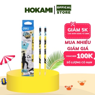 Bút chì gỗ deli lục giác -1 cái eu53200 - bút chì 2b - chuyên văn phòng phẩm hokami store