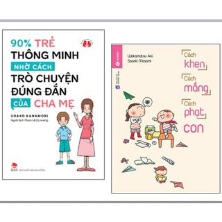 Sách - [Bộ 2 quyển]: 90% Trẻ Thông Minh Nhờ Cách Trò Chuyện Đúng Đắn Của Cha Mẹ + Cách