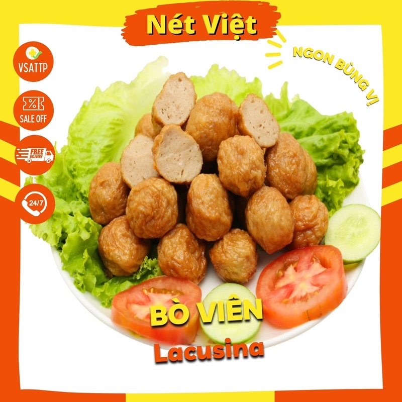 Bò Viên Chiên Xiên Que Delifoods gói 500gr
