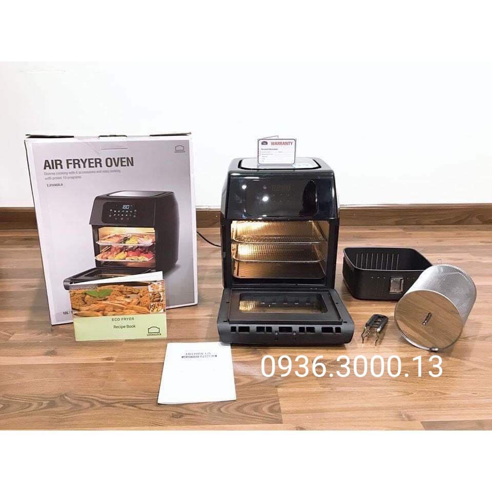 LÒ CHIÊN NƯỚNG CHÂN KHÔNG 12L LOCK&LOCK EJF696BLK