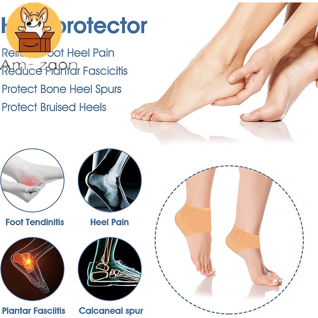 Đệm Silicone Bảo Vệ Gót Chân Giảm Đau Chống Khô Nứt