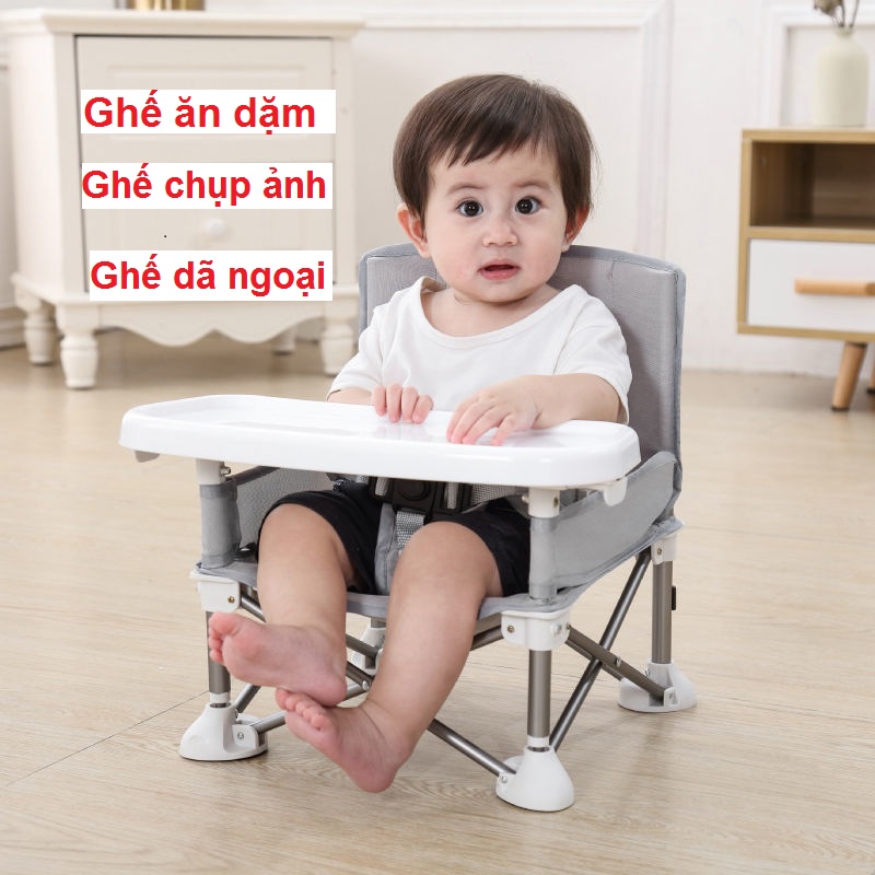 Ghế ăn dặm cho bé gập gọn đa chức năng, mẫu ghế ăn dặm tiện nhẹ dễ mang theo