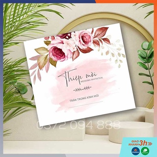 Thiệp cưới gấp 3 - hd 203