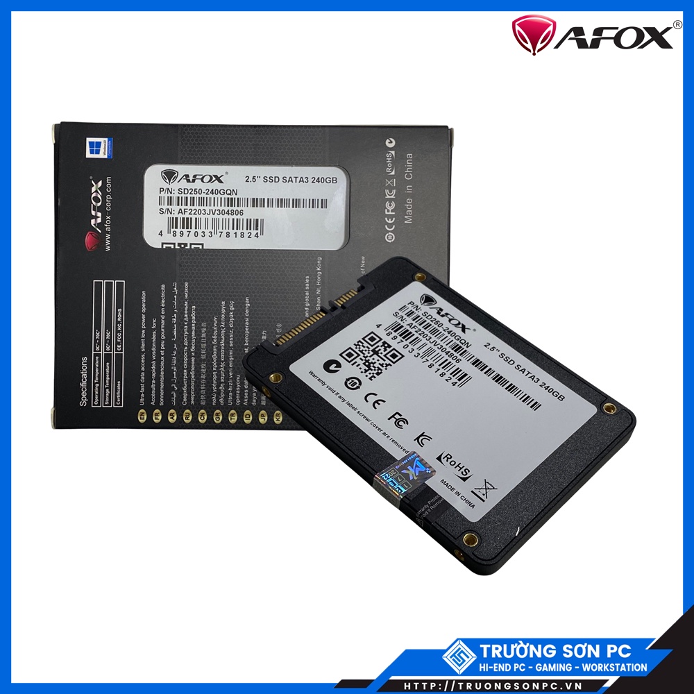 Ổ Cứng SSD Lexar, Afox, Eekoo, Mingkim 256GB 128GB 120Gb Sata3 2.5 inch | (Đoc 520MB/s - Ghi 450MB/s)