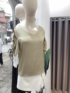Áo kiểu hở vai ( 2 màu)
