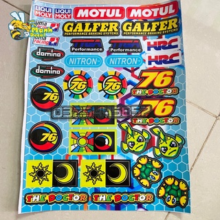 Logo sticker 76 dán trang trí xe máy