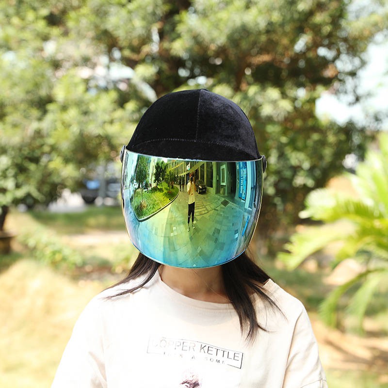 xemũ bảo hiểm Mũ bảo hiểm mùa hè nhung chống tia cực tím mũ bảo hiểm xe máy