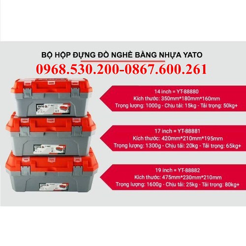 Hộp đựng đồ nghề bằng nhựa Yato YT-88881 ĐẠI HẠ GIÁ