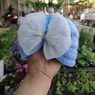 Nơ voan trang trí đồ em bé, áo, túi, băng đô handmade