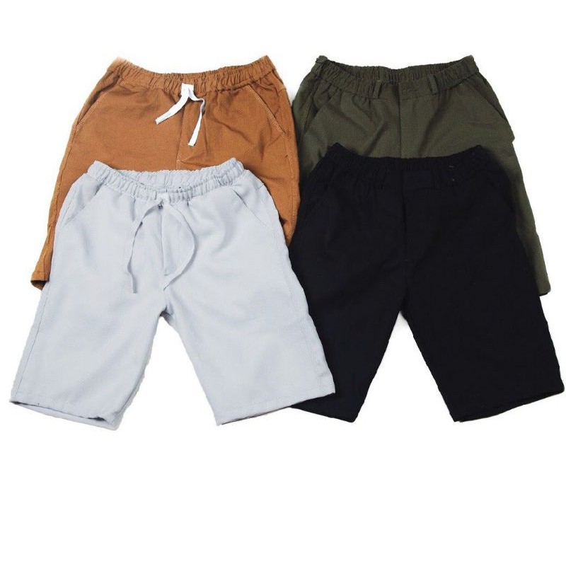 quần short thun nam lưng thun có giãn
