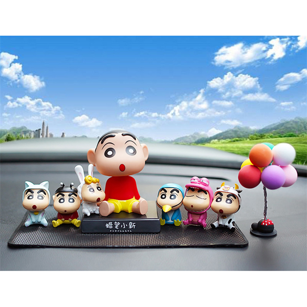 SHINCHAN Set 6 Mô Hình Nhân Vật Trong Shin-Chan Dễ Thương