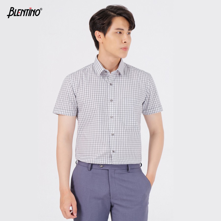 Áo Sơ Mi Nam Tay Ngắn Trẻ Trung Blentino BCV18 Hàng Chính Hãng