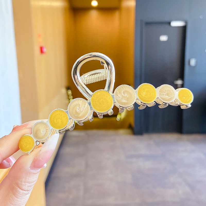 Kẹp tóc hình vây cá mập đính pha lê phong cách Hàn Quốc