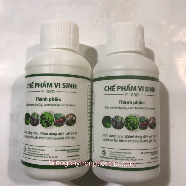 CHẾ PHẨM VI SINH P-GRO (ĐẬU TƯƠNG,Na2Co3,Lactobacillus Fermentum)(2 lọ)